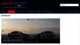 What Audi-sport.net website looks like in 2024 