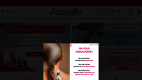 What Acorelle.fr website looks like in 2024 