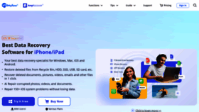 What Anyrecover.com website looks like in 2024 