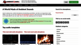 What Ambient-mixer.com website looks like in 2024 