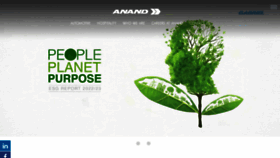 What Anandgroupindia.com website looks like in 2024 