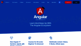 What Angular-university.io website looks like in 2024 