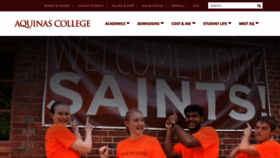 What Aquinas.edu website looks like in 2024 
