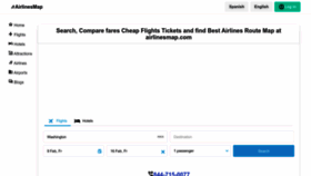 What Airlinesmap.com website looks like in 2024 