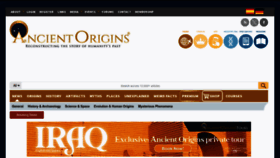 What Ancient-origins.net website looks like in 2024 