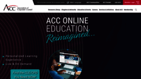 What Acc.com website looks like in 2024 