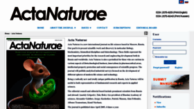 What Actanaturae.ru website looked like in 2024 (2 years ago)