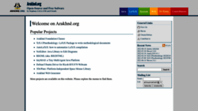 What Arakhne.org website looks like in 2024 