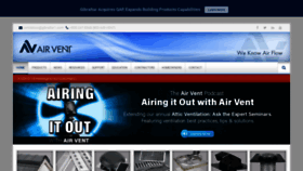 What Airvent.com website looks like in 2024 