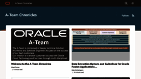 What Ateam-oracle.com website looks like in 2024 