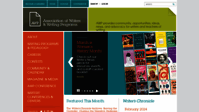 What Awpwriter.org website looked like in 2024 (1 year ago)