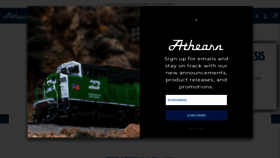 What Athearn.com website looks like in 2024 