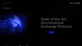 What Adax.pro website looks like in 2024 