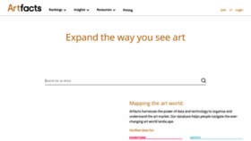 What Artfacts.net website looks like in 2024 