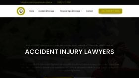 What Accidentinjurylawyers.claims website looks like in 2024 