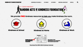 What Actsofkindness.org website looks like in 2024 