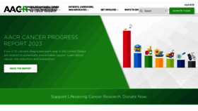 What Aacr.org website looks like in 2024 