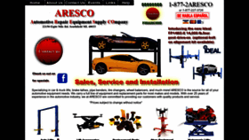 What Aresco.org website looks like in 2024 