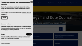 What Argyll-bute.gov.uk website looks like in 2024 