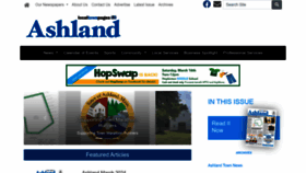 What Ashlandtownnews.com website looks like in 2024 