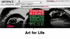 What Artspace.com website looks like in 2024 