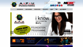 What Apu.edu.my website looks like in 2024 