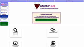 What Affection.org website looks like in 2024 