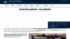 What Airport-houston.com website looks like in 2024 
