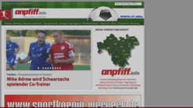 What Anpfiff.info website looked like in 2024 (1 year ago)