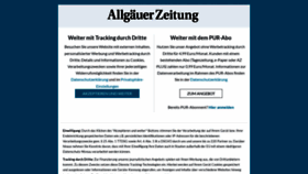 What Allgaeuer-zeitung.de website looks like in 2024 
