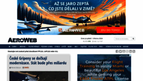 What Aeroweb.cz website looks like in 2024 