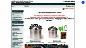What Allamericancanner.com website looks like in 2024 