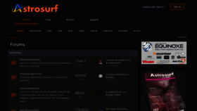 What Astrosurf.org website looks like in 2024 