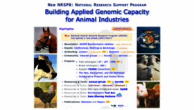 What Animalgenome.org website looks like in 2024 