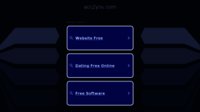 What Acc2you.com website looks like in 2024 