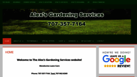 What Alexgardeningservice.com website looks like in 2024 