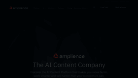 What Amplience.com website looks like in 2024 