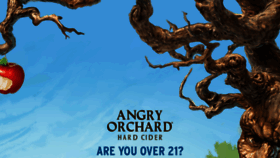 What Angryorchard.com website looks like in 2024 