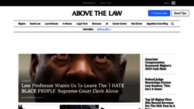 What Abovethelaw.com website looks like in 2024 