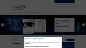 What Apw.de website looks like in 2024 