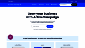 What Activecampaign.com website looks like in 2024 