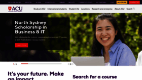 What Acu.edu.au website looks like in 2024 