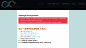 What Arduinogetstarted.com website looks like in 2024 