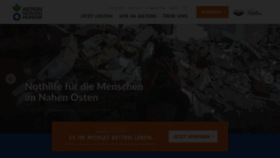 What Aktiongegendenhunger.de website looks like in 2024 