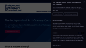 What Antislaverycommissioner.co.uk website looks like in 2024 
