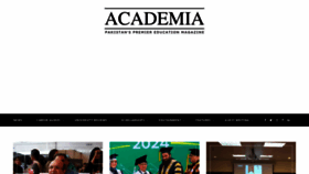 What Academiamag.com website looks like in 2024 