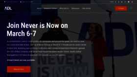 What Adl.org website looks like in 2024 