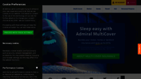What Admiral.com website looks like in 2024 