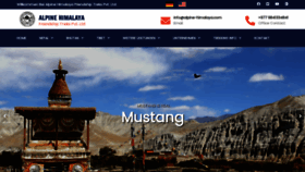 What Alpine-himalaya.com website looks like in 2024 