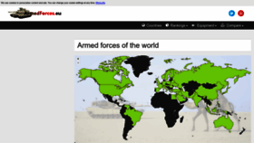 What Armedforces.eu website looks like in 2024 